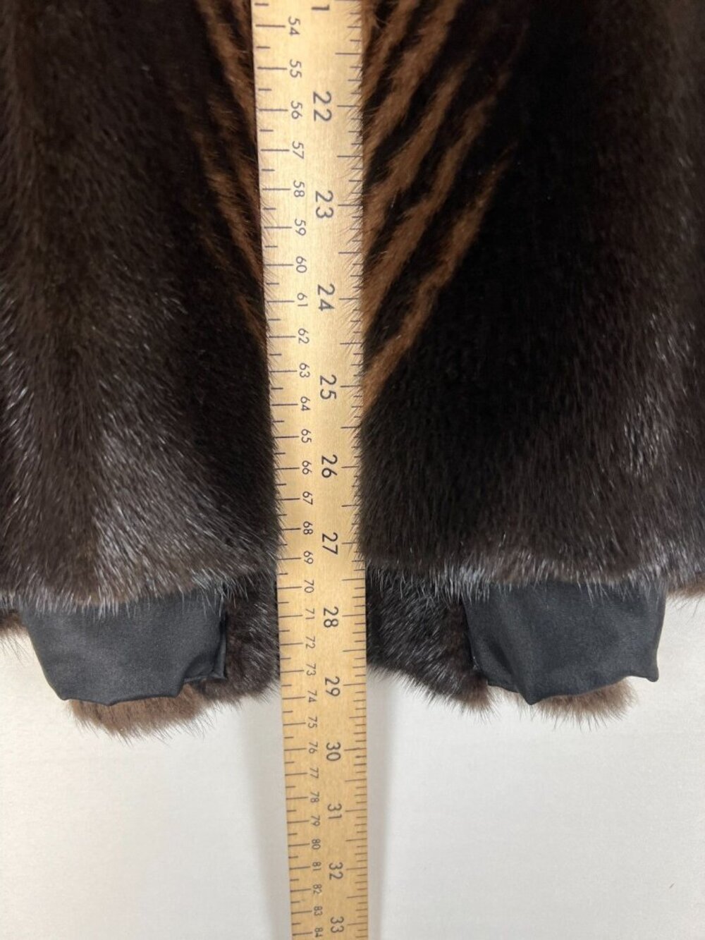 Vintage 70's Cheung's Furriers Women S/M Dark Brown Genuine Mink Fur Coat Jacket - Picture 5 of 8